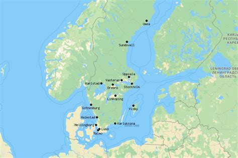 Biggest Cities In Sweden .